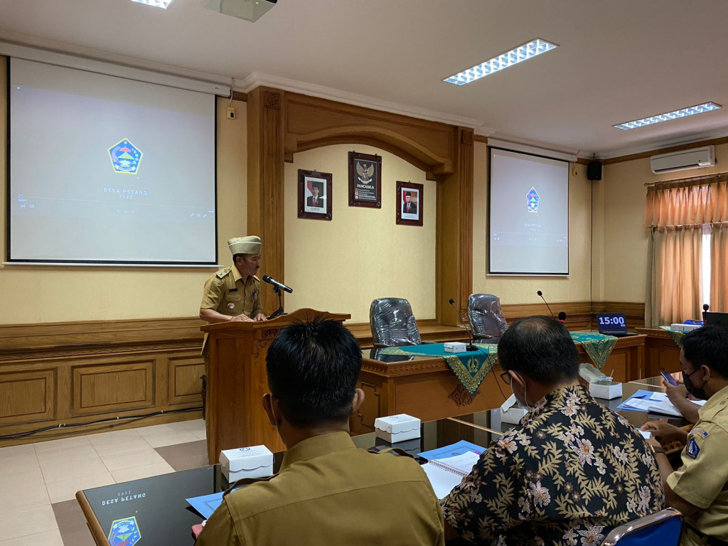 Pemaparan Evaluasi Inovasi dan Potensi Desa Petang Dalam Pelaksanaan Lomba Desa di Tingkat Kabupaten/Kota